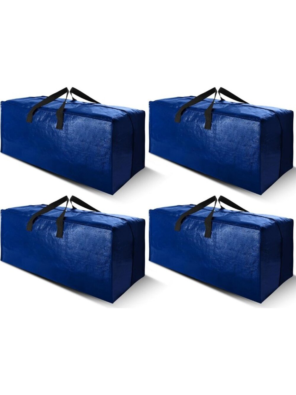 Extra Large Heavy Duty Moving Bags - 4 Pack with Backpack Straps & Strong